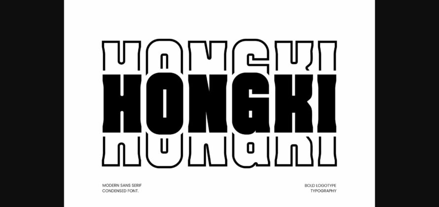 Hongki Font Poster 3