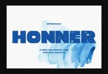 Honner Font Honner Font Poster 1