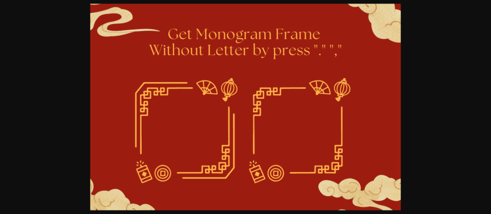 Honse Chinese Monogram Font Poster 6