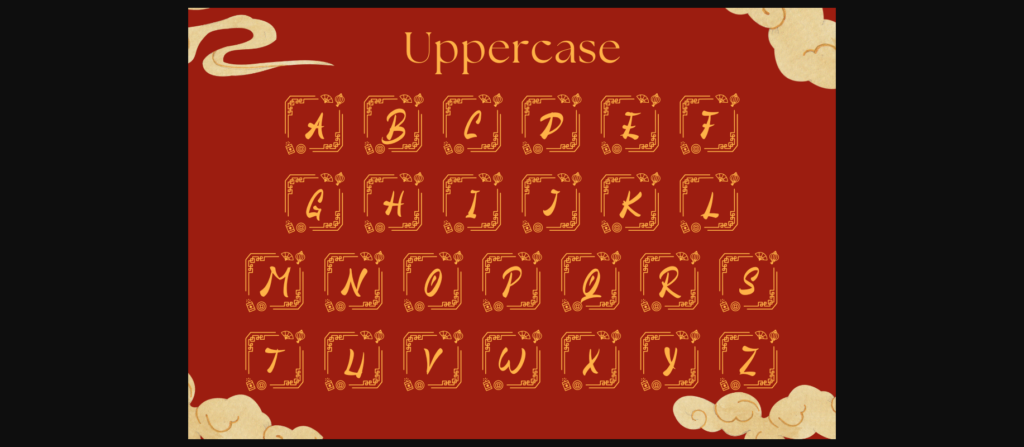 Honse Chinese Monogram Font Poster 7