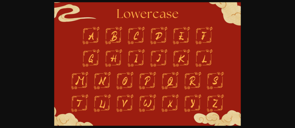 Honse Chinese Monogram Font Poster 8