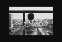 Hoodie & Sweater Font Poster 1