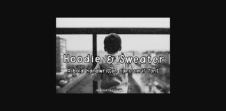 Hoodie & Sweater Font Poster 1