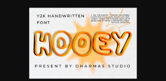 Hooey Font Poster 1
