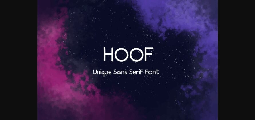 Hoof Font Poster 3