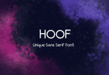 Hoof Font Poster 1
