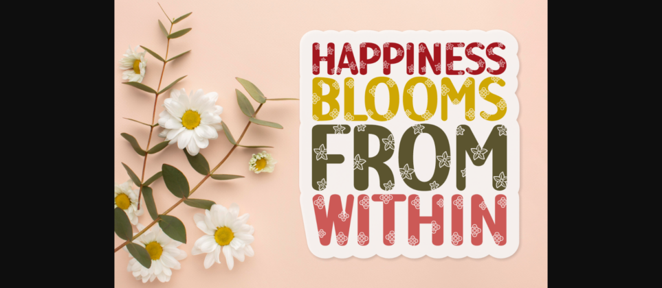 Hope Blooms Font Poster 4