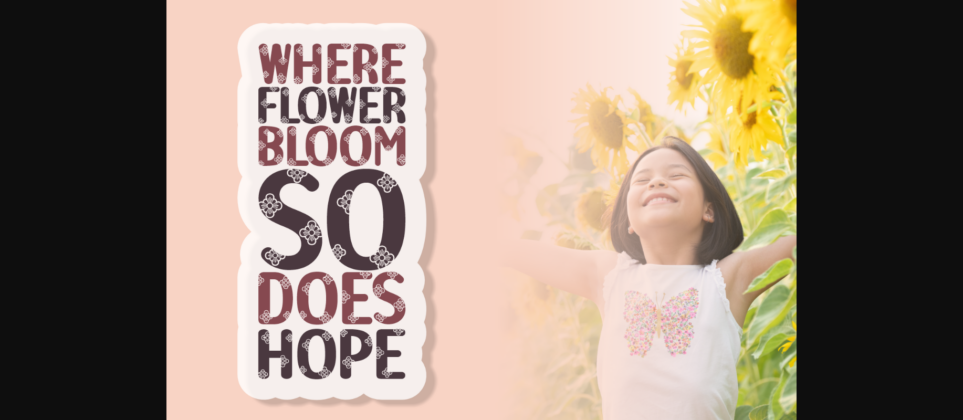 Hope Blooms Font Poster 5