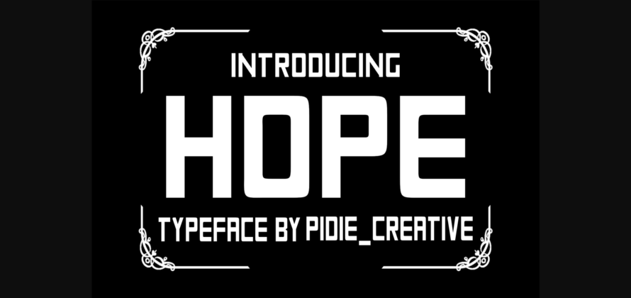 Hope Font Poster 3