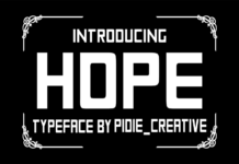 Hope Font Poster 1