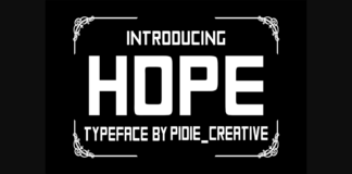 Hope Font Poster 1