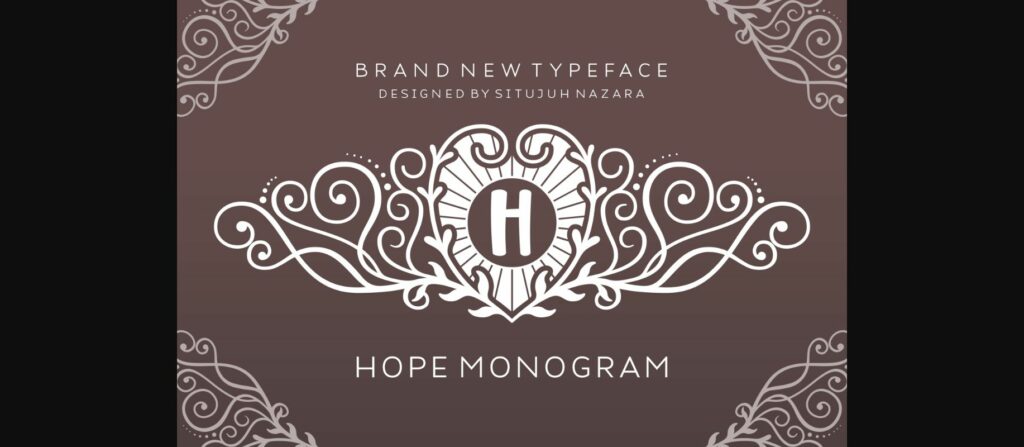 Hope Monogram Font Poster 1