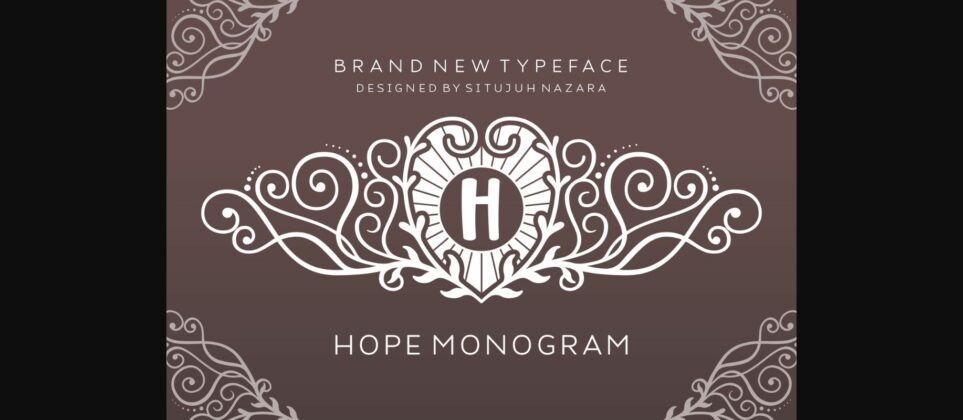 Hope Monogram Font Poster 1