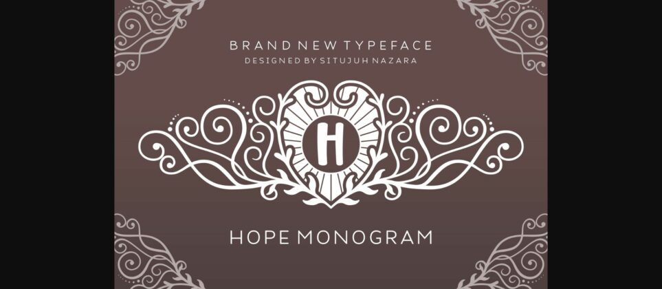 Hope Monogram Font Poster 1