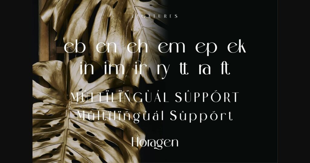 Horagen Font Poster 9