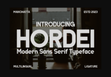 Hordei Font Poster 1