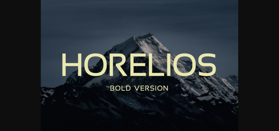 Horelios Bold Font Poster 3