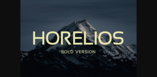 Horelios Bold Font Poster 1
