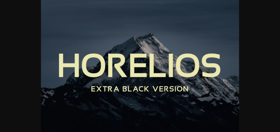 Horelios Extra Black Font Poster 3
