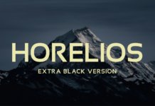 Horelios Extra Black Font Poster 1