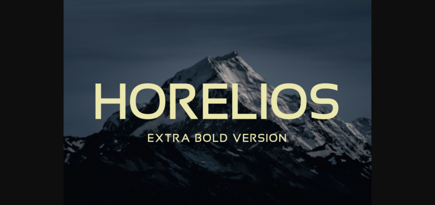 Horelios Extra Bold Font Poster 3