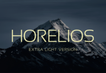 Horelios Extra Light Font Poster 1