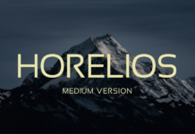 Horelios Medium Font Poster 1