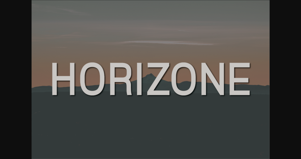 Horizone Font Poster 1