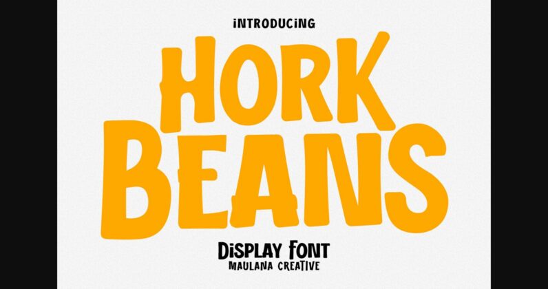 Hork Beans Font Poster 3