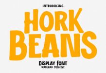 Hork Beans Font Poster 1