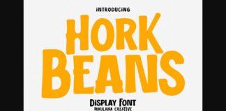 Hork Beans Font Poster 1