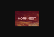 Horknest Font Poster 1