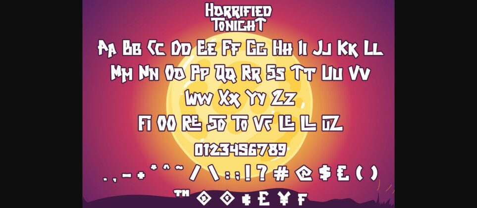 Horrified Tonight Font Poster 9