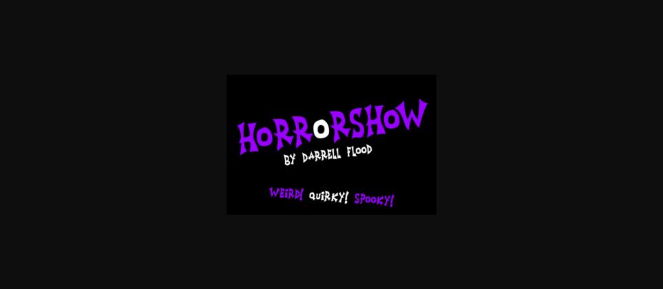 Horrorshow Font Poster 1