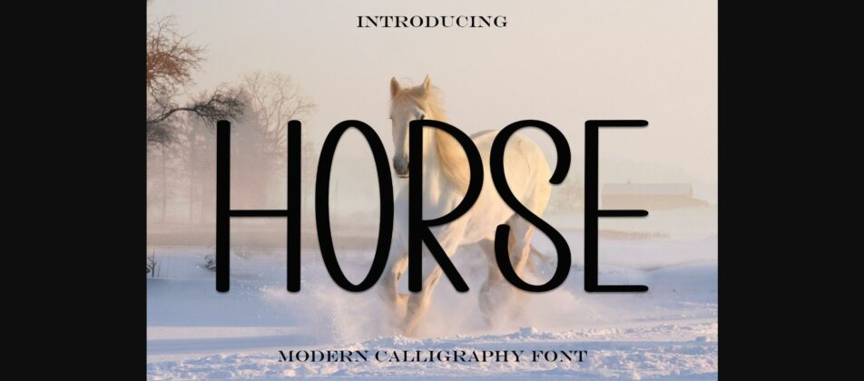 Horse Font Poster 1
