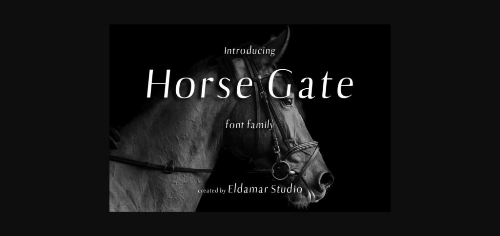 Horse Gate Font Poster 3