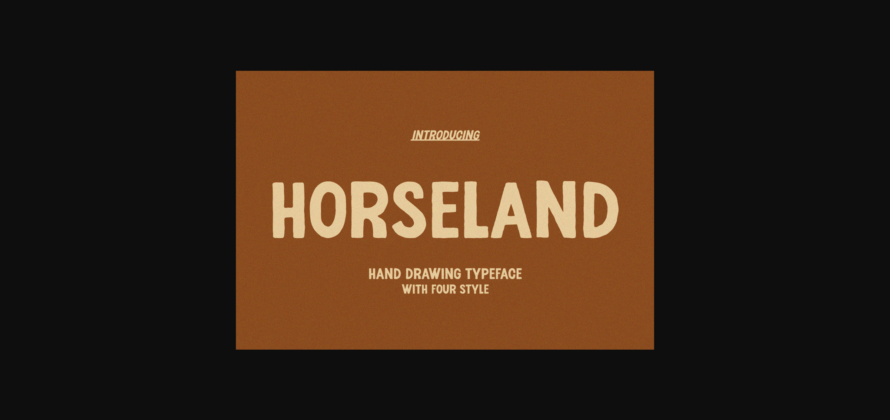 Horseland Font Poster 3