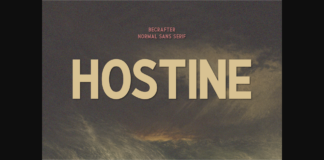 Hostine Font Poster 1