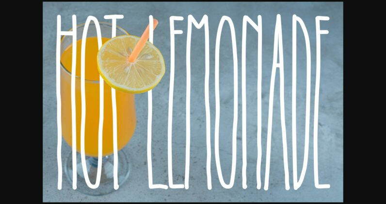 Hot Lemonade Font Poster 3
