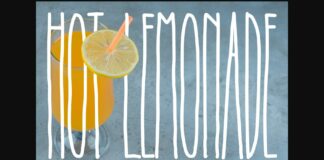 Hot Lemonade Font Poster 1
