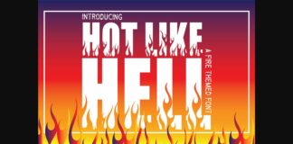 Hot Like Hell Font Poster 1