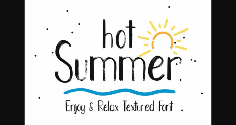 Hot Summer Font Poster 3