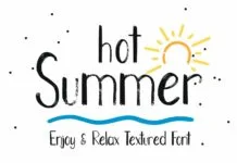 Hot Summer Font Hot Summer Font Poster 1