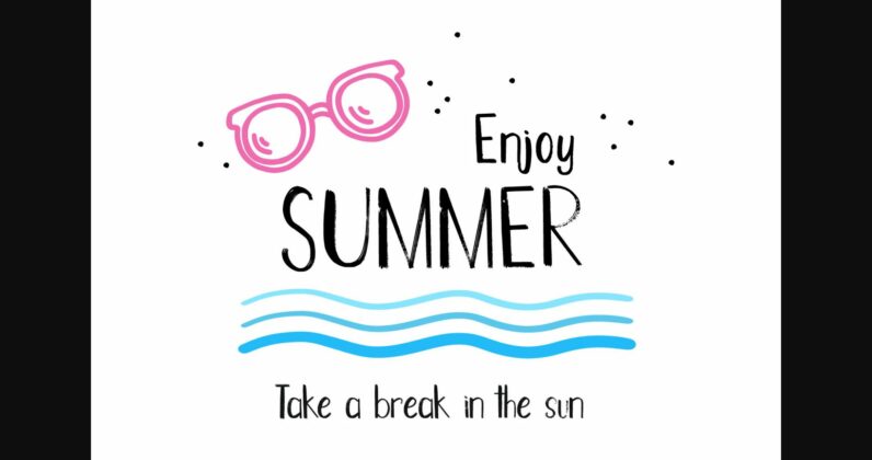 Hot Summer Font Poster 5