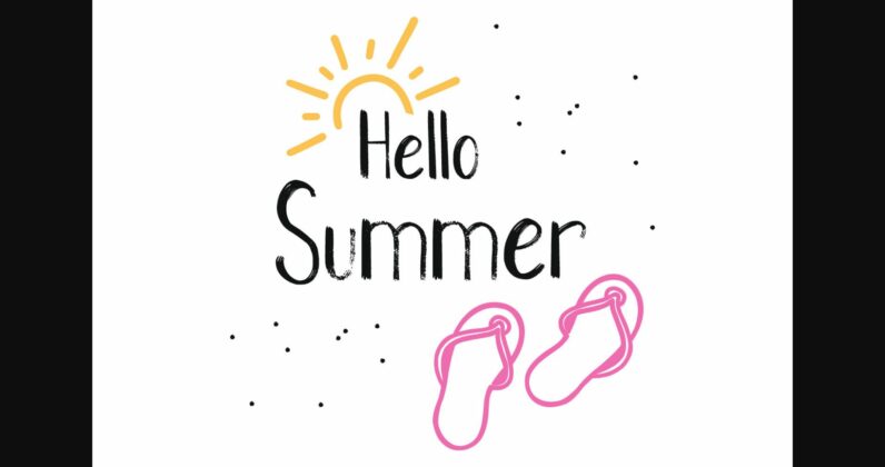 Hot Summer Font Poster 7