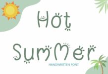 Hot Summer Font Poster 1