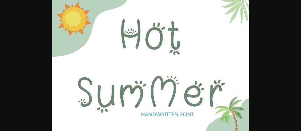 Hot Summer Font Poster 1