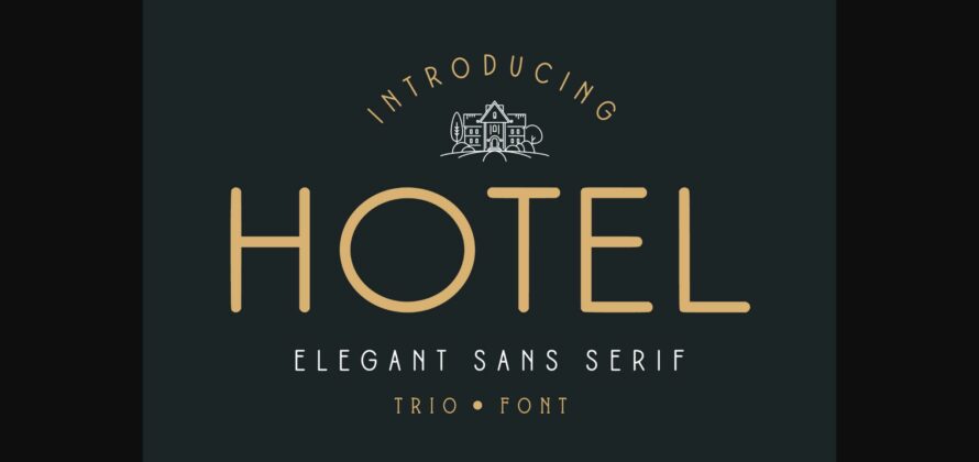 Hotel Font Poster 3