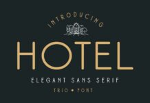 Hotel Font Poster 1