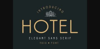 Hotel Font Poster 1